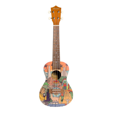 Ukelele Concierto Bamboo Bu-23 Latin Ukulele Con Funda